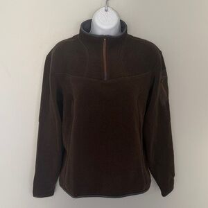 Arc’teryx Womens Kodiak Brown Quarter-Zip Sweater - Large